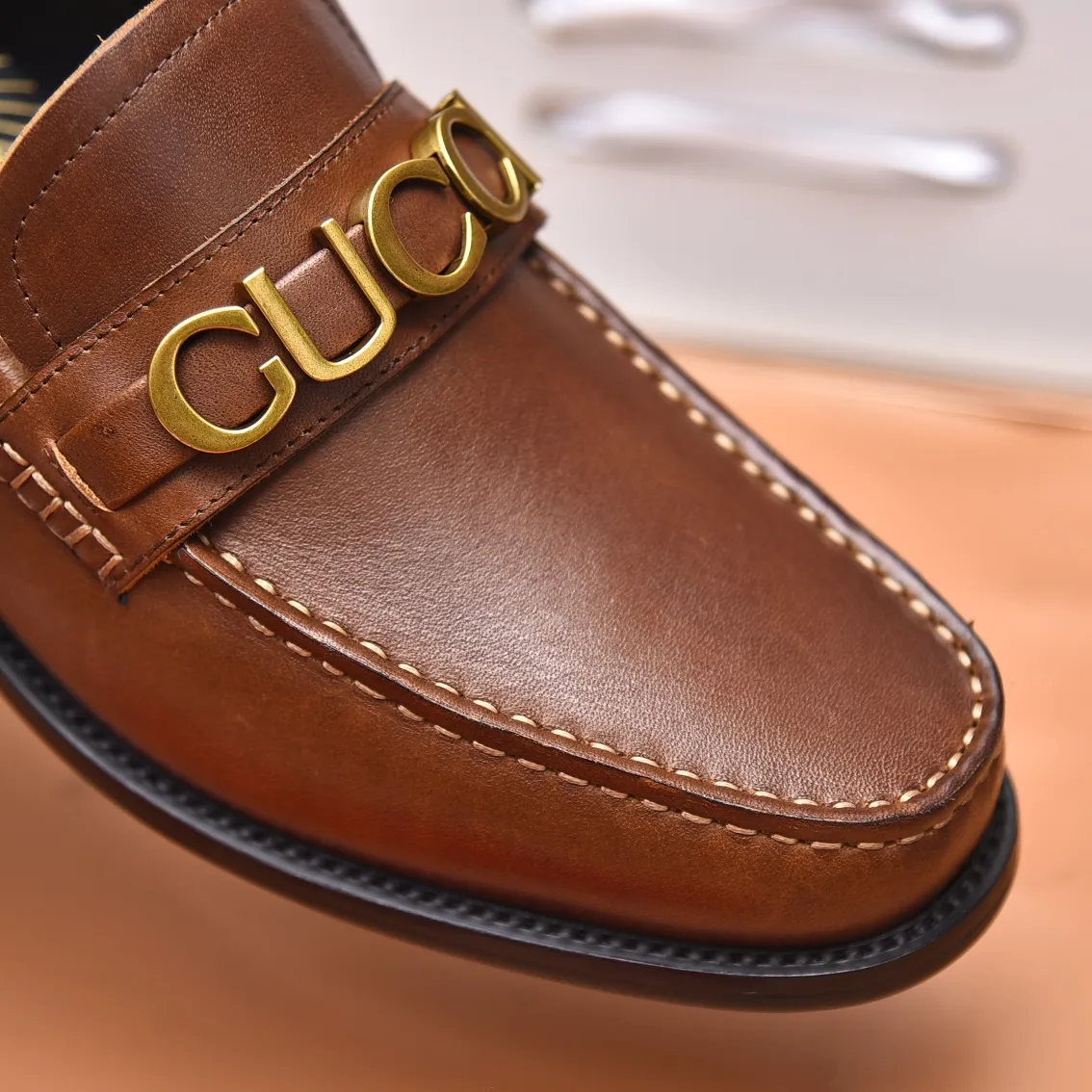 Men's shoes 💰580 📛📛Original (water-dyed cow lining) Gucci GUCCI official website formal shoes 🌀 Italian 🇮🇹 imported cowhide ➕ top imported water-dyed cowhide lining 💋 fine handmade original bottom, the real thing looks better when photographed in person Standard size 38-44